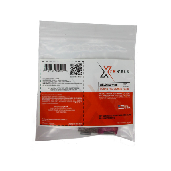 Picture of LUBEPADRCO2 XTRweld Lube Pad w/ Clip Combo Pack (1 Treated & 1 Non-Treated)