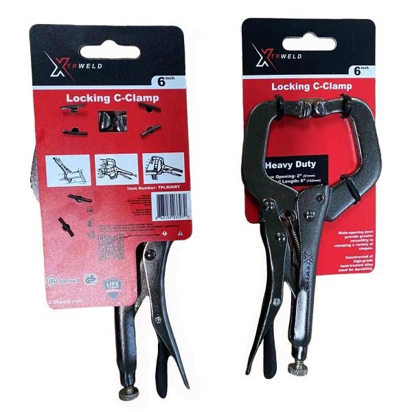 Picture of TPLR09RT XTRweld 09 in Pliers, C, Locking, Steel Black Nickel Chrome