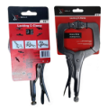 Picture of TPLS18SP XTRweld 18 in Pliers, C, Locking, S-Pad, Steel Black Nickel Chrome