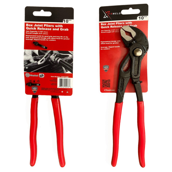 Picture of TPKP10QR XTRweld Groove Joint Pliers, 10in, Steel Black Oxide